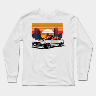 80s Japan Retro Drift Car Long Sleeve T-Shirt